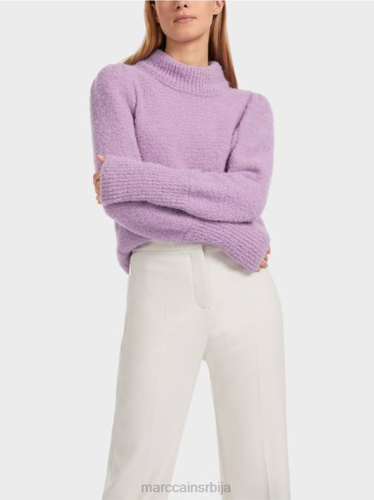 сјајни џемпер плетен у Немачкој Marc Cain D6881040 светла лаванда одећу
