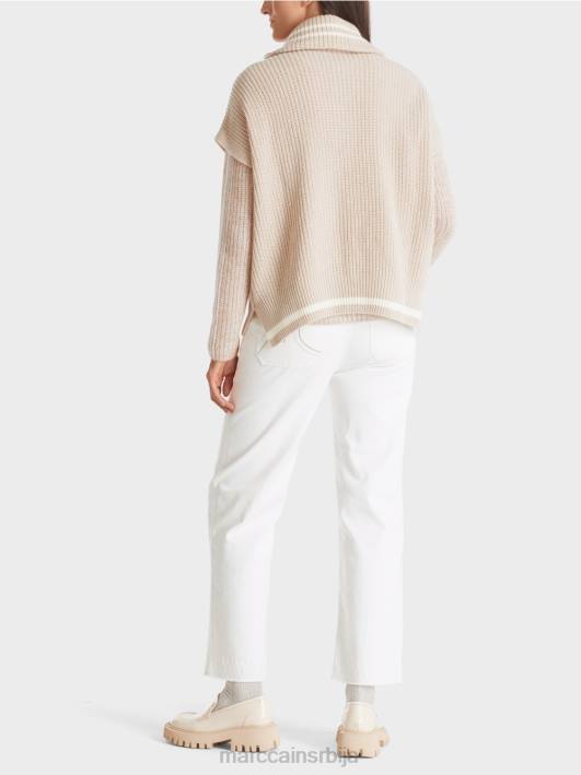 џемпер без рукава плетен у Немачкој Marc Cain D6881049 бадемово млеко одећу