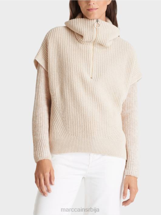 џемпер без рукава плетен у Немачкој Marc Cain D6881049 бадемово млеко одећу