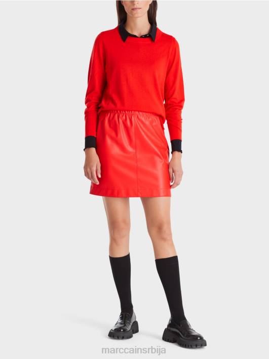 фино плетени џемпер "премислимо заједно". Marc Cain D6881056 цампари одећу