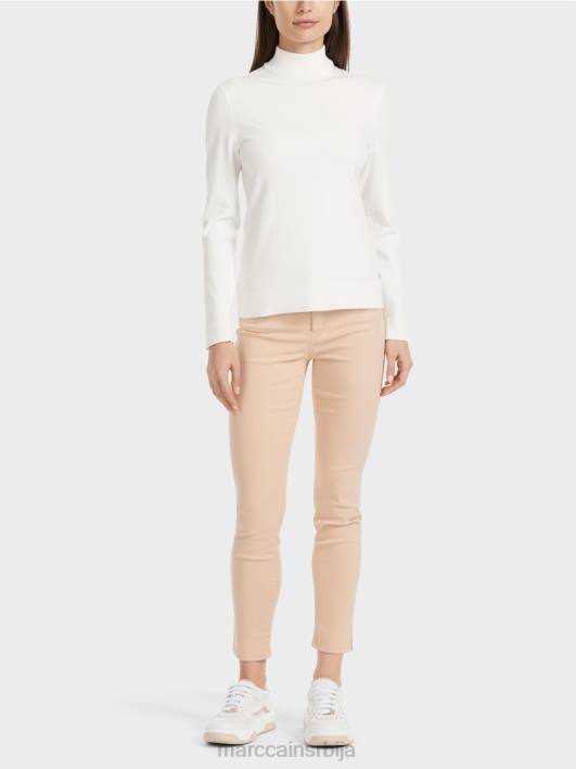 фино плетени џемпер "премислимо заједно". Marc Cain D6881076 прљаво бело одећу