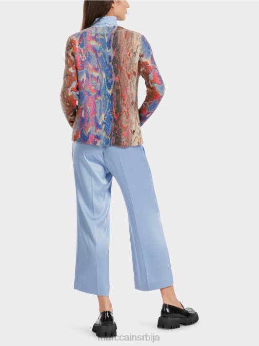 шарени џемпер плетен у Немачкој Marc Cain D6881081 тамно летње небо одећу