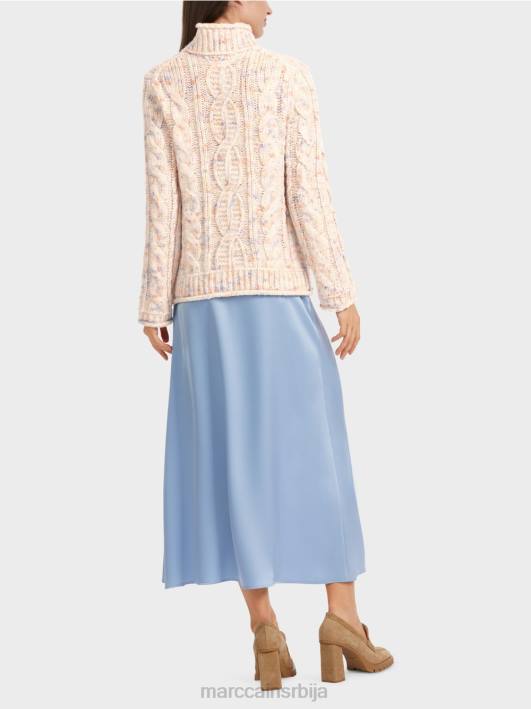 кабловски плетени џемпер плетен у Немачкој Marc Cain D6881082 тамна крема одећу