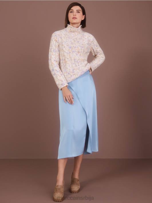 кабловски плетени џемпер плетен у Немачкој Marc Cain D6881082 тамна крема одећу