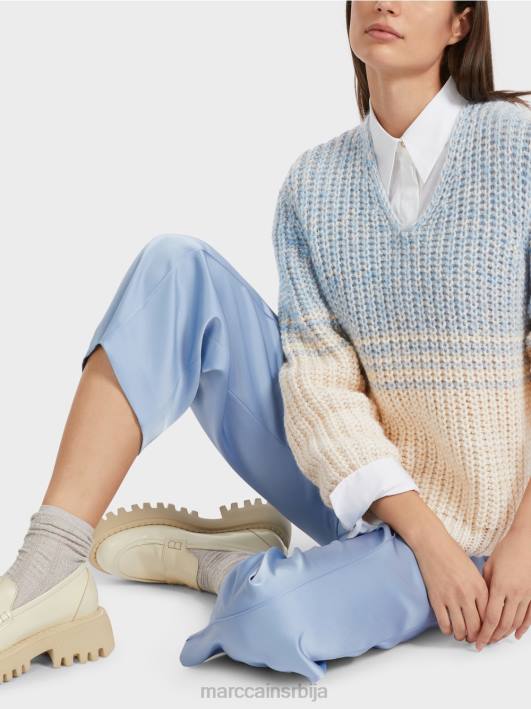 џемпер - плетен у Немачкој Marc Cain D6881083 тамно летње небо одећу