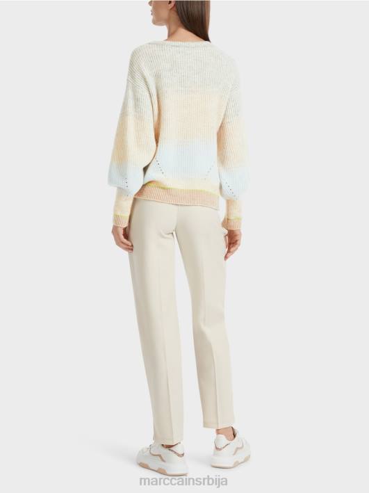 џемпер - плетен у Немачкој Marc Cain D6881099 меки прах плаве боје одећу