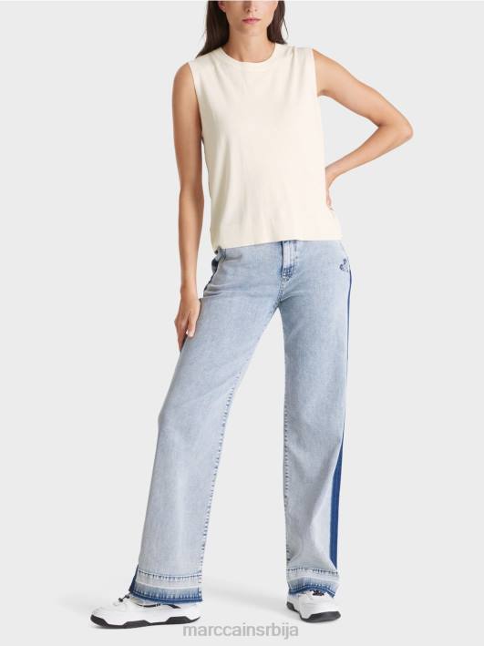 "преиспитати заједно" клизач Marc Cain D6881107 прљаво бело одећу