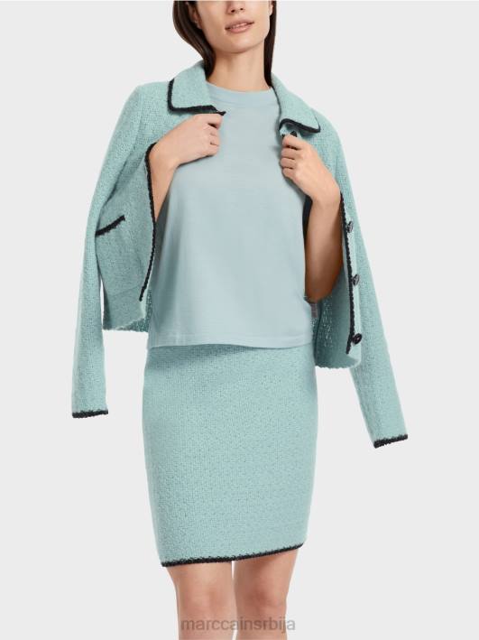 џемпер кратких рукава "премислимо заједно". Marc Cain D6881113 тамно небо плаво одећу