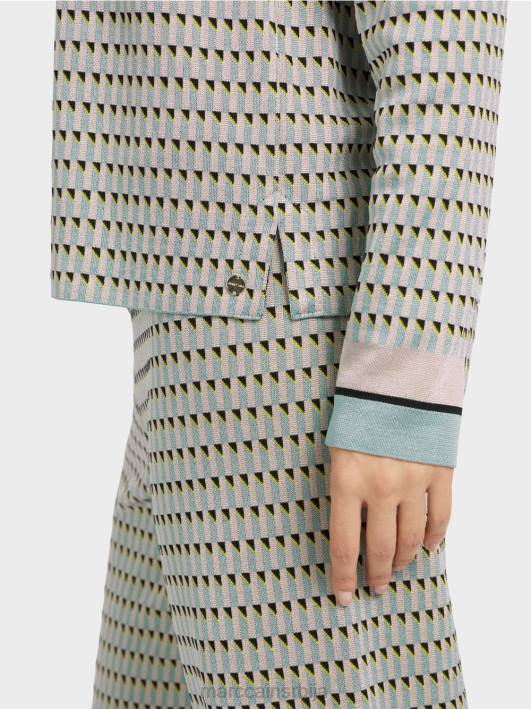 џемпер са узорком плетен у Немачкој Marc Cain D6881114 тамно небо плаво одећу