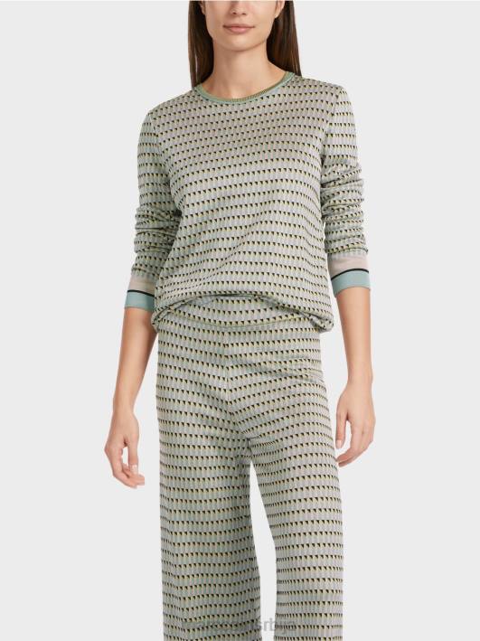 џемпер са узорком плетен у Немачкој Marc Cain D6881114 тамно небо плаво одећу