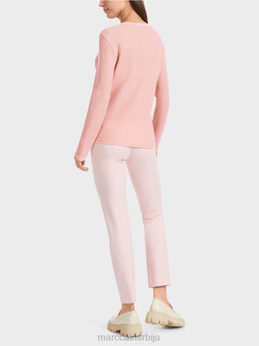лурек џемпер плетен у Немачкој Marc Cain D6881118 меки пудер розе одећу