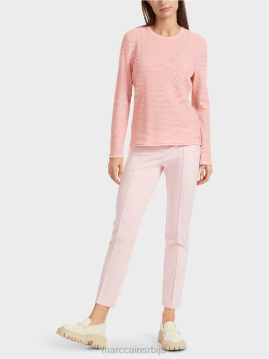 лурек џемпер плетен у Немачкој Marc Cain D6881118 меки пудер розе одећу