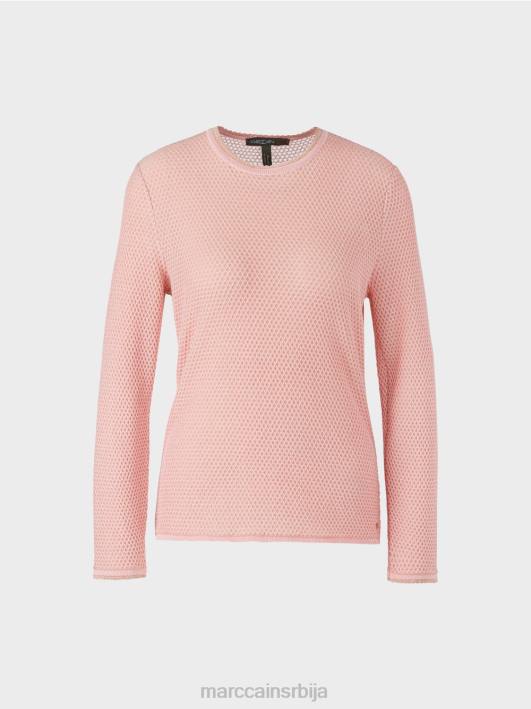лурек џемпер плетен у Немачкој Marc Cain D6881118 меки пудер розе одећу