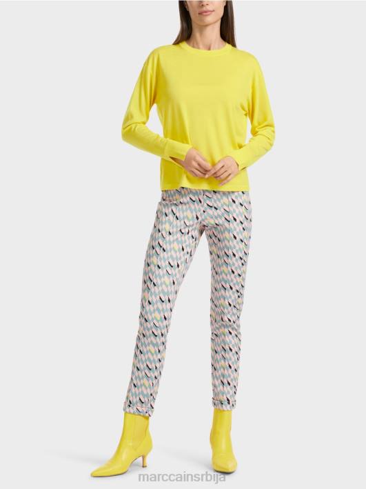 џемпер "промислимо заједно". Marc Cain D6881121 меки лимун одећу