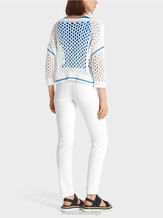 перфорирани кардиган плетен у Немачкој Marc Cain D6881124 бео одећу