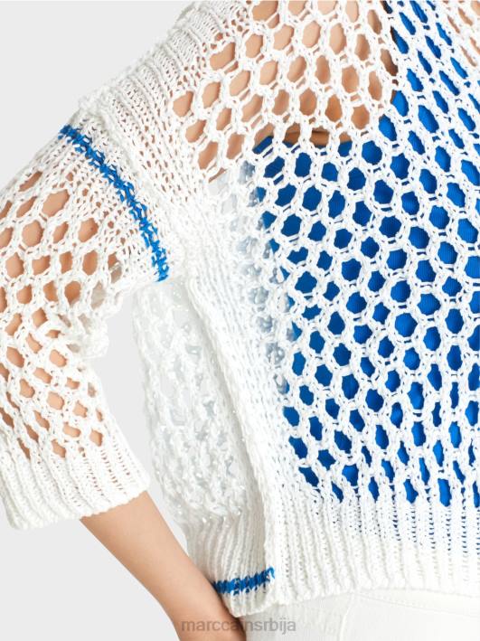 перфорирани кардиган плетен у Немачкој Marc Cain D6881124 бео одећу
