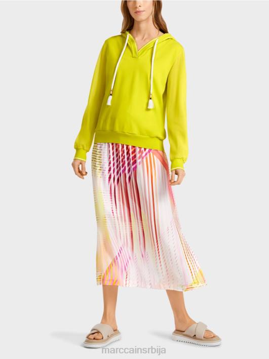 џемпер са капуљачом плетен у Немачкој Marc Cain D6881138 лагана лимеада одећу