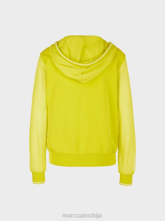 џемпер са капуљачом плетен у Немачкој Marc Cain D6881138 лагана лимеада одећу