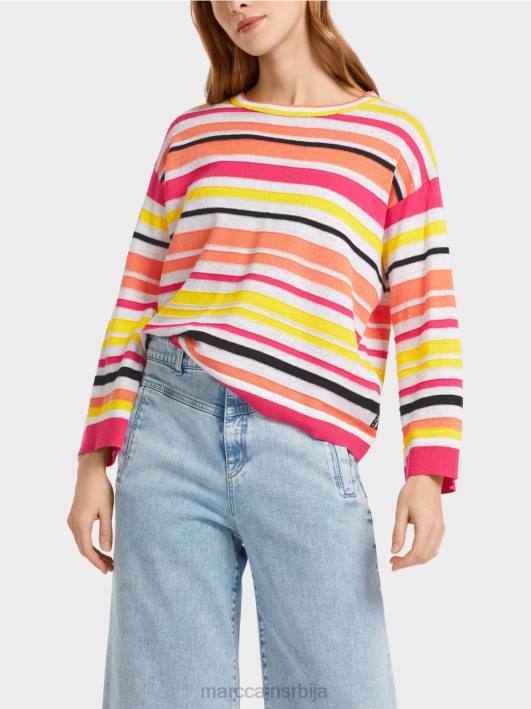 пругасти џемпер Marc Cain D6881139 лагана лимеада одећу