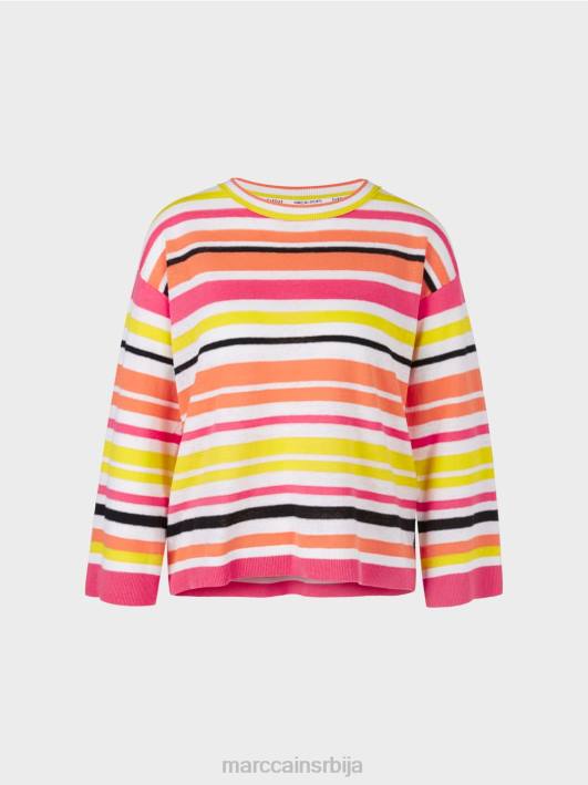 пругасти џемпер Marc Cain D6881139 лагана лимеада одећу