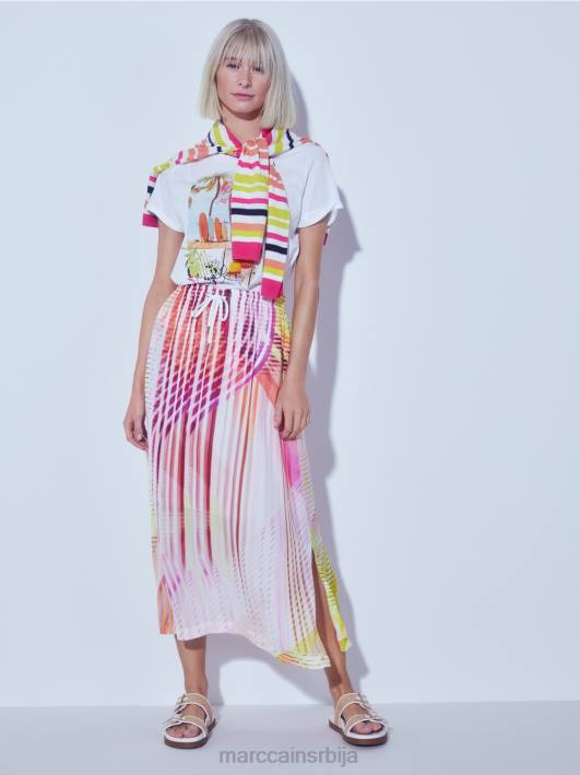 пругасти џемпер Marc Cain D6881139 лагана лимеада одећу