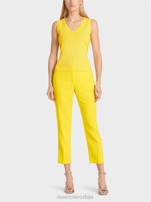 плетени врх од вискозе Marc Cain D6881144 лимун зелена одећу