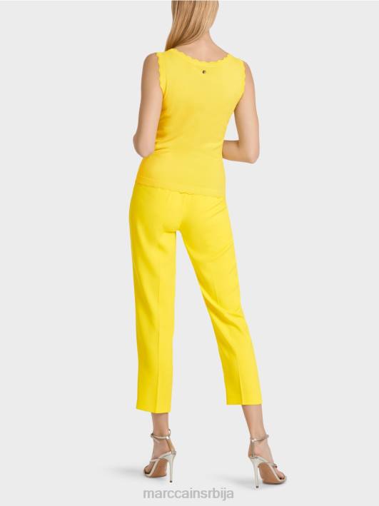 плетени врх од вискозе Marc Cain D6881144 лимун зелена одећу