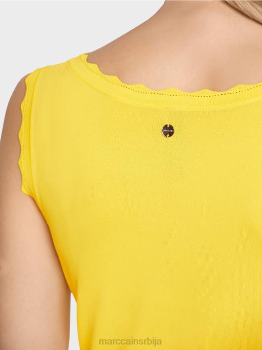 плетени врх од вискозе Marc Cain D6881144 лимун зелена одећу