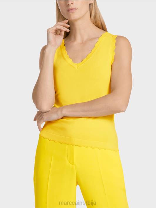 плетени врх од вискозе Marc Cain D6881144 лимун зелена одећу