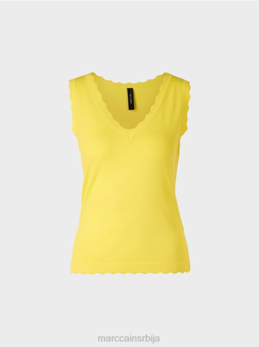 плетени врх од вискозе Marc Cain D6881144 лимун зелена одећу