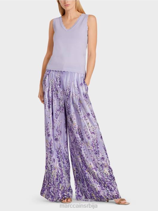 плетени врх од вискозе Marc Cain D6881153 светло лила одећу