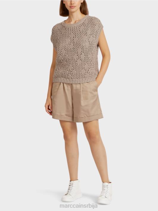 плетени врх без рукава Marc Cain D6881163 софт таупе одећу