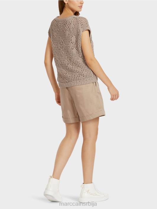 плетени врх без рукава Marc Cain D6881163 софт таупе одећу