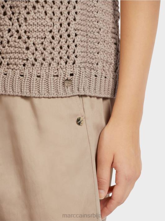 плетени врх без рукава Marc Cain D6881163 софт таупе одећу