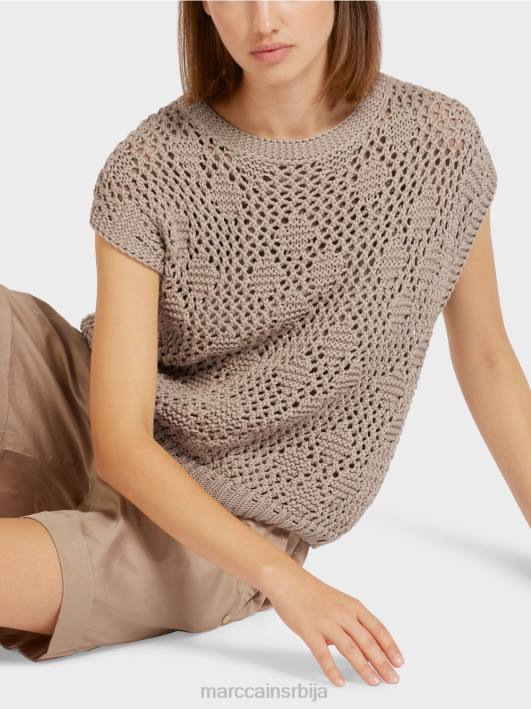 плетени врх без рукава Marc Cain D6881163 софт таупе одећу