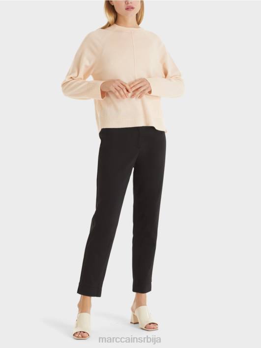 елегантан џемпер од вуне и кашмира Marc Cain D6881196 цреме одећу