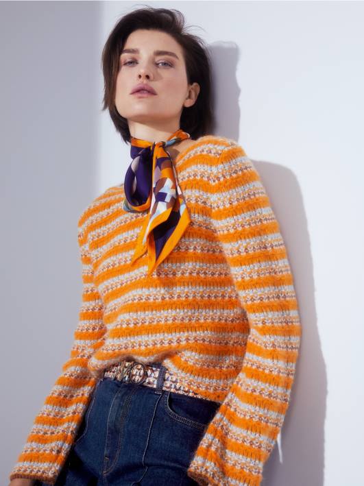 пругасти џемпер 