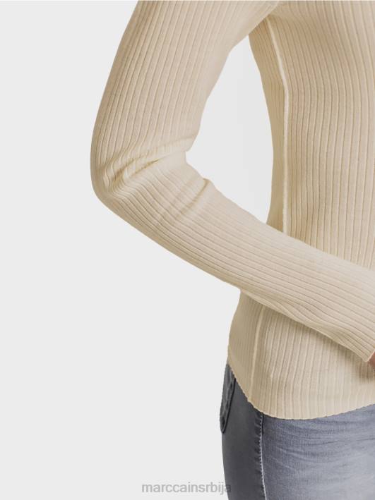 џемпер долчевина са кашмиром Marc Cain D6881218 песак одећу