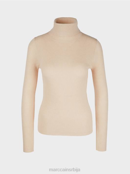 џемпер долчевина са кашмиром Marc Cain D6881218 песак одећу