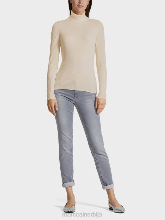 џемпер долчевина са кашмиром Marc Cain D6881218 песак одећу