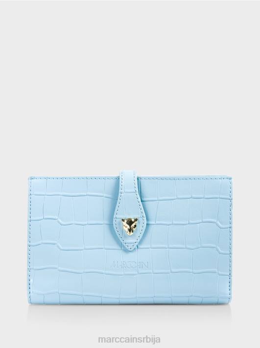 лажни крок новчаник од говеђе коже Marc Cain D6881739 атмосферско плаво прибор