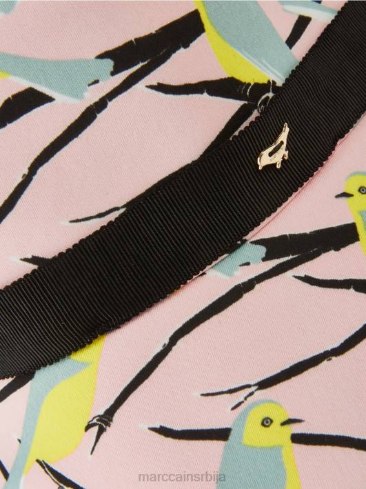 флопи шешир са дизајном птица Marc Cain D6881708 меки пудер розе прибор