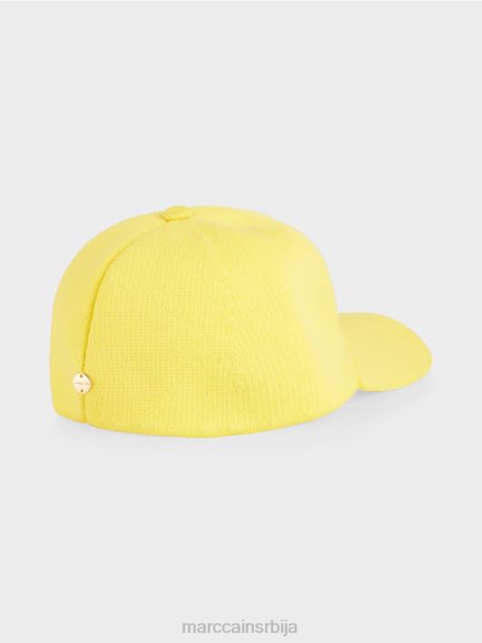 памучна капа Marc Cain D6881709 меки лимун прибор