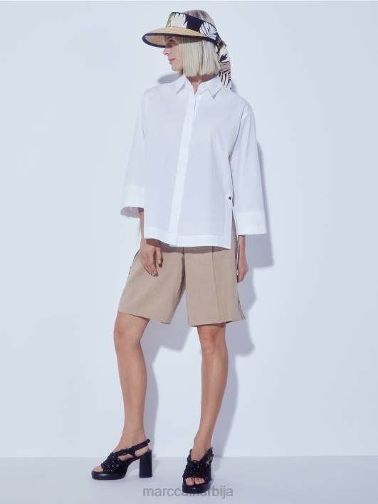 штитник од сунца од природне сламе Marc Cain D6881724 дубоко маслинасто зелено прибор