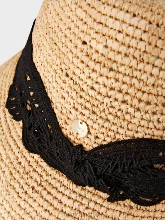 шешир за сунце у стилу клош Marc Cain D6881725 рафија прибор