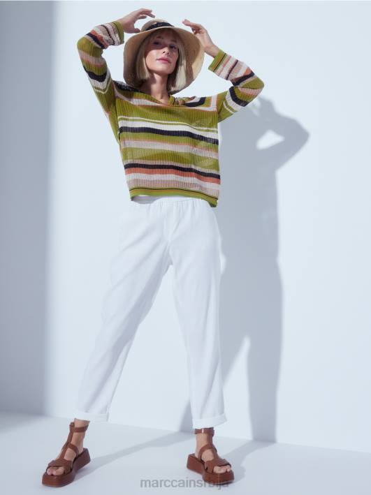 шешир за сунце у стилу клош Marc Cain D6881725 рафија прибор