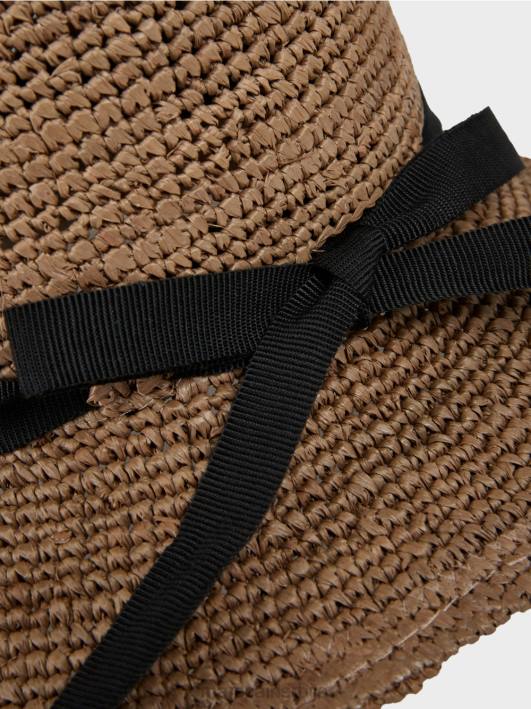 женски сламнати шешир Marc Cain D6881729 софт таупе прибор