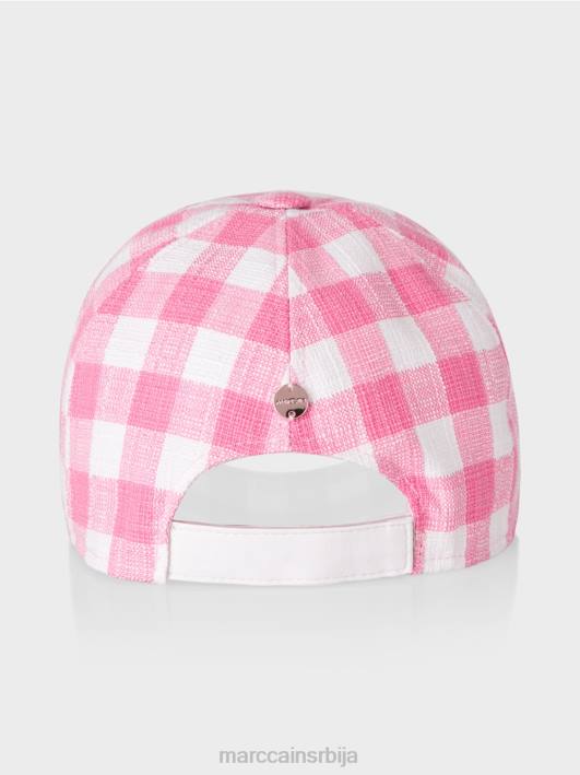 капа са виши чековима Marc Cain D6881731 светло розе прибор