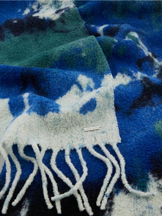 вунени шал са батик дизајном Marc Cain D6881657 емајл прибор