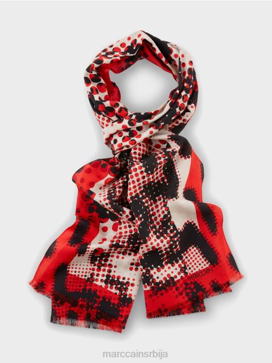 шал са мотивом животињског крзна Marc Cain D6881669 цампари прибор